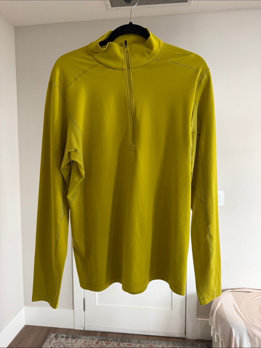 Arc'teryx Men's Half-Zip Performance Jacket in Chartreuse